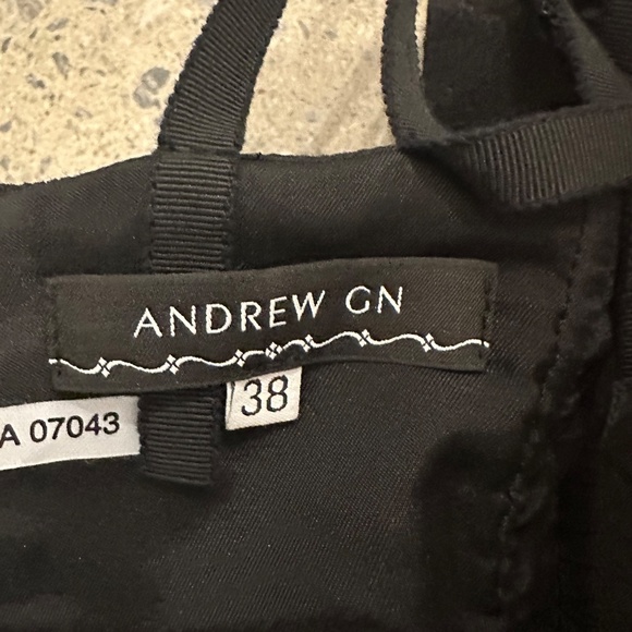 Andrew Gn PF2012 Lambskin & Wool Black dress - Picture 7 of 7